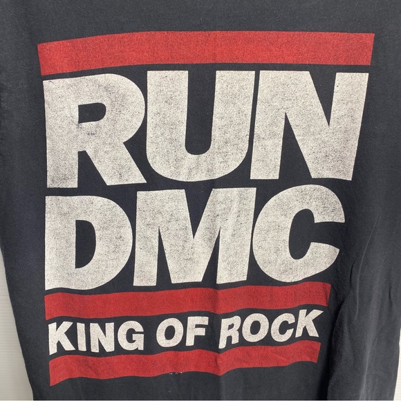 Vintage  Aces & Eights Run DMC King Of Rock Shirt Size Large - Picture 2 of 5